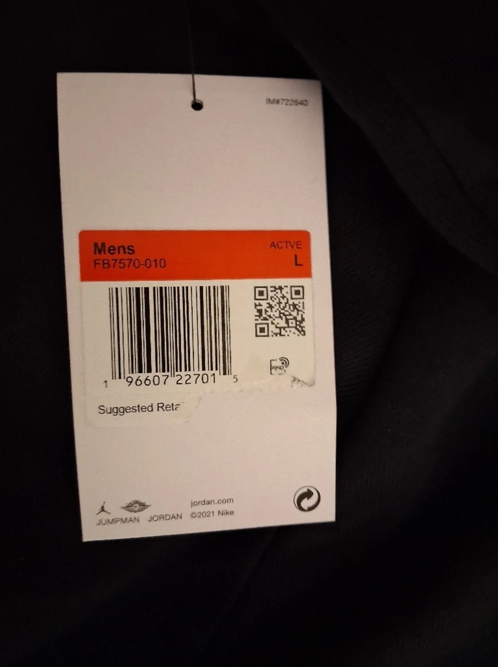 Jordan black pullover